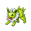 Pokémon Rouge-Feu/Vert-Feuille (de face, shiny)