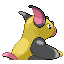 Pokémon Rubis/Saphire (de dos, shiny)